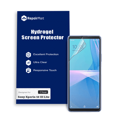 Sony Xperia 10 III Lite Compatible Premium Hydrogel Screen Protector With Full Coverage Ultra HD
